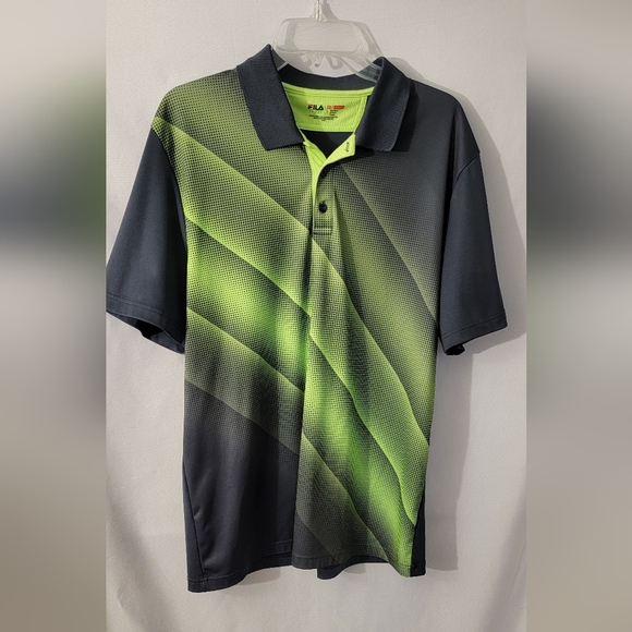 Fila Other - Fila Sport Men's Golf Athletic Fit Black and Green Shirt